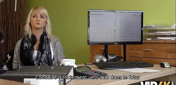  VIP4K. La blonde ange Katy Rose passe volontiers le sale casting de son gestionnaire de crédit